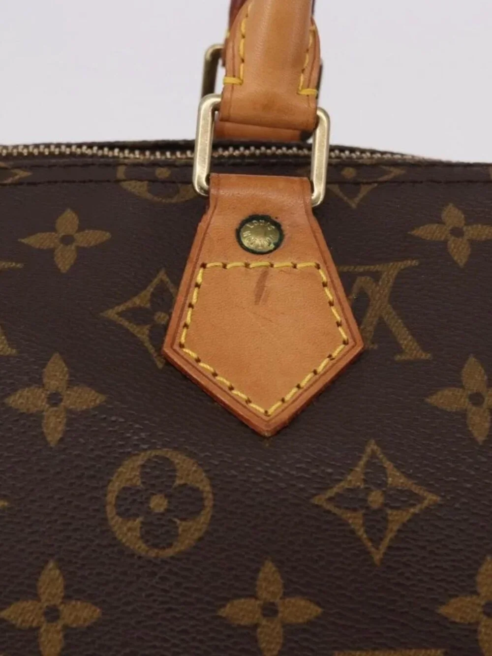 LOUIS VUITTON Monogram Speedy 35 Hand Bag M41524 LV Auth 187938V